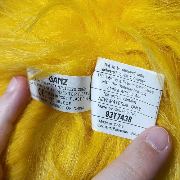 Vintage 1988 Googles by Ganz Mickey Duck Baseball Plush Stuffed Animal 80s Retro - Picture 12 of 14